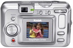 Kodak EASYSHARE CX7430 Digital Camera back view